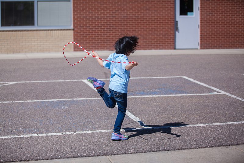 child jump roping